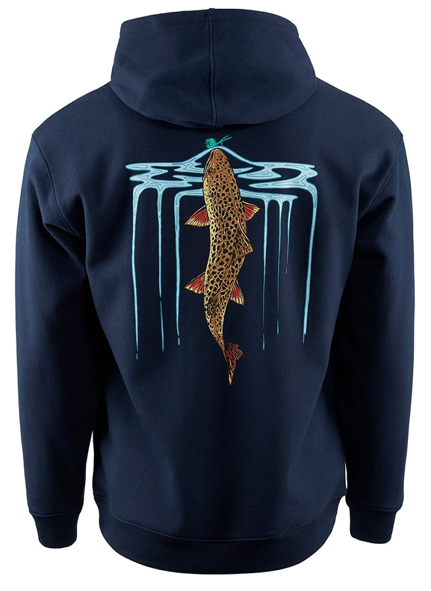 Grundéns mikina riser hoodie dark navy - s