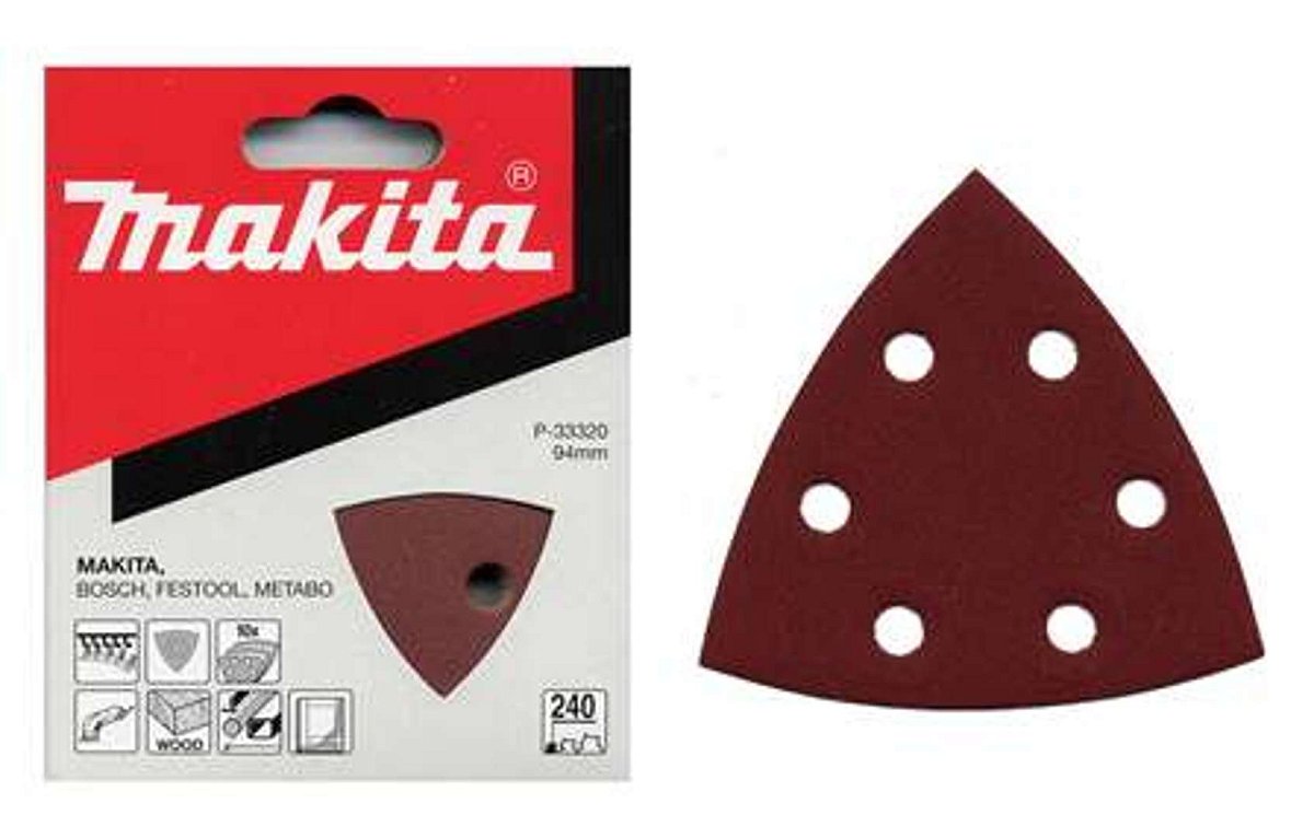 Makita Příslušenství - Brusný papír K60, 94x94 mm, 10 ks P-33261