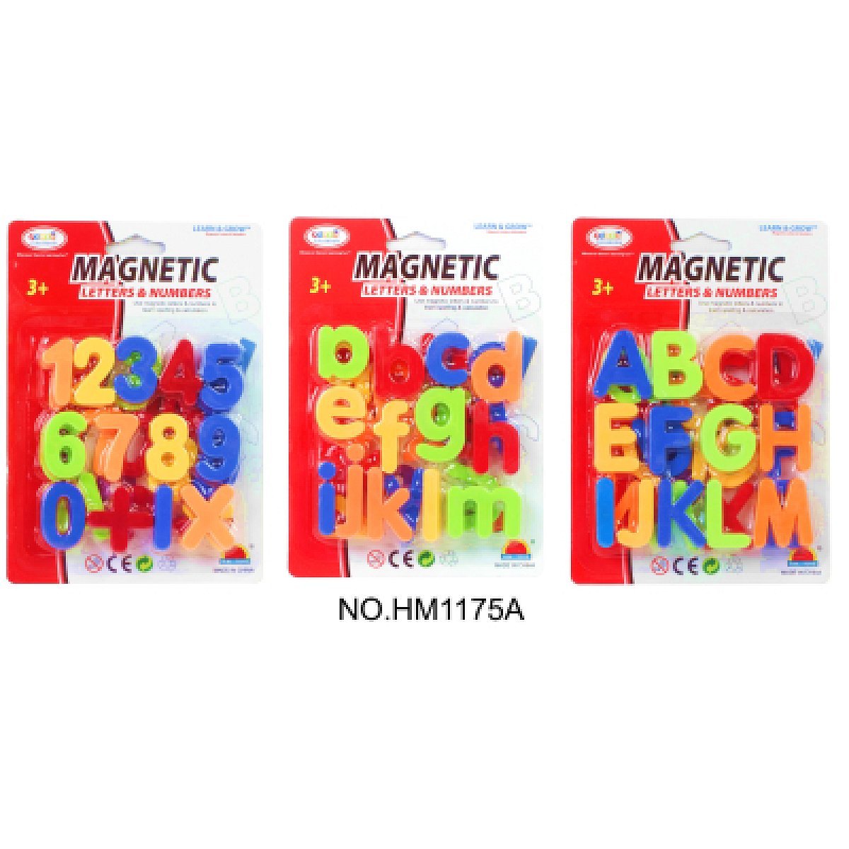 Magnetická písmenka/číslice - 1ks - 3 druhy - číslice