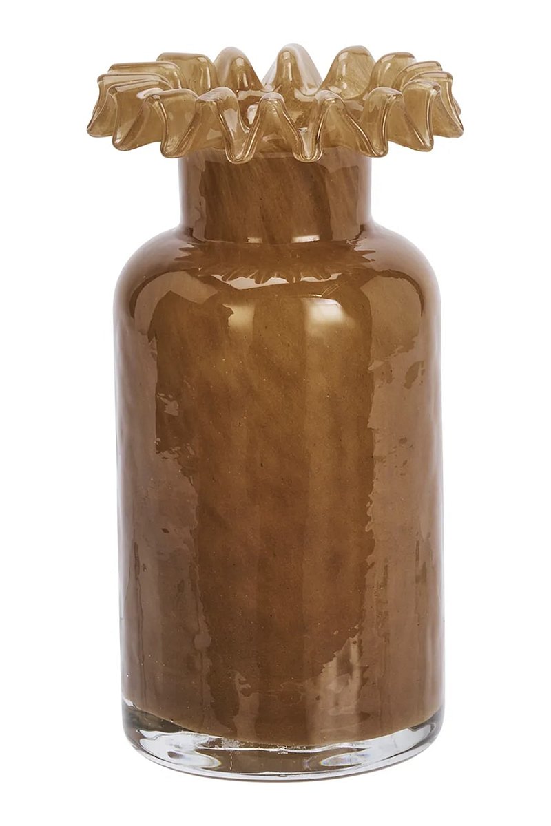 Madam Stoltz váza dekorativní z barevného skla 12 x 19 cm