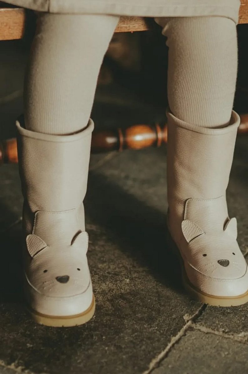 Dětské kožené zimní boty Donsje Wadudu Classic Boots Cat růžová barva, 2022020