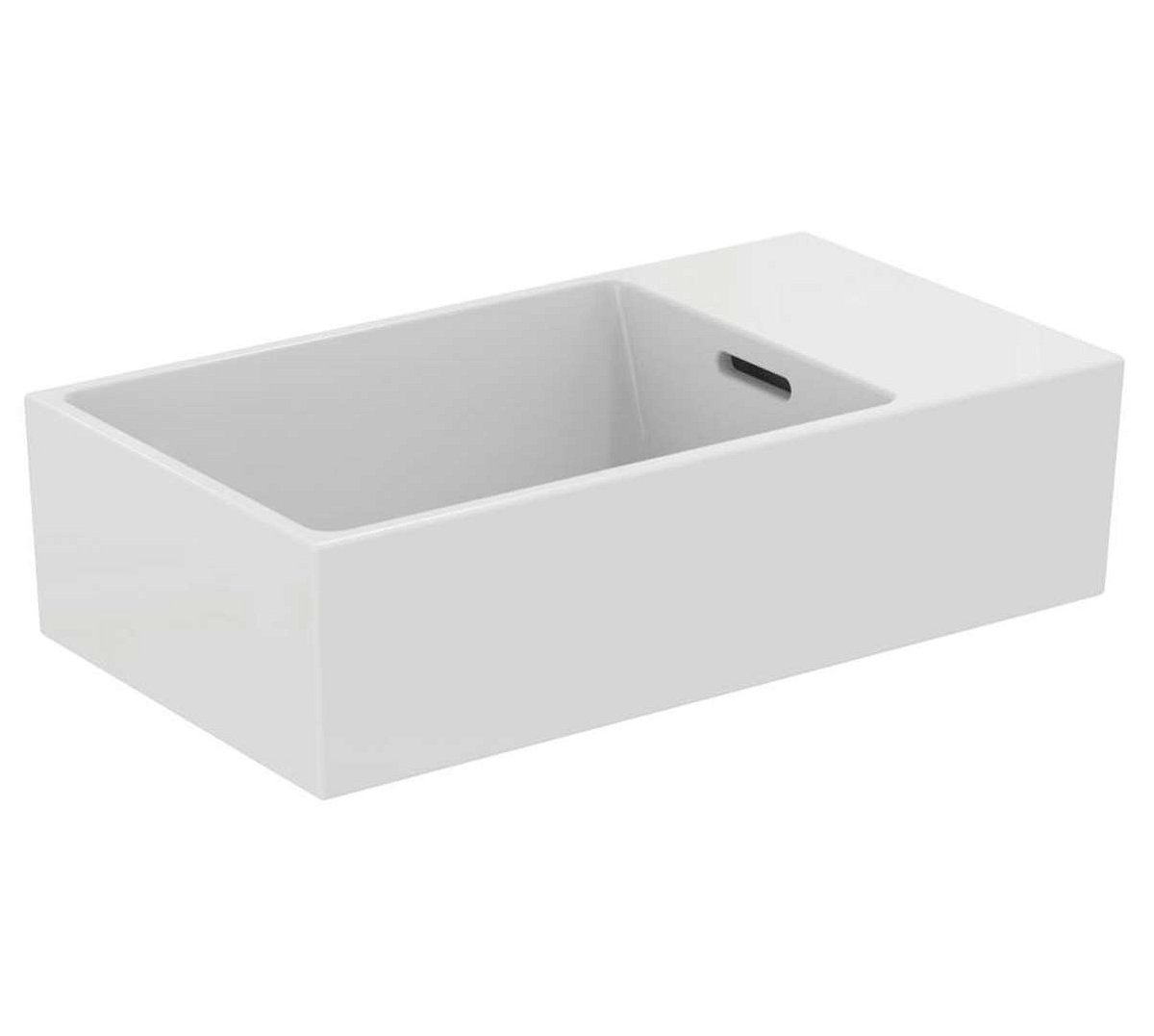 Ideal Standard Extra - Umývátko 45x25 cm, s přepadem, bez otvoru pro baterii, bílá T392201