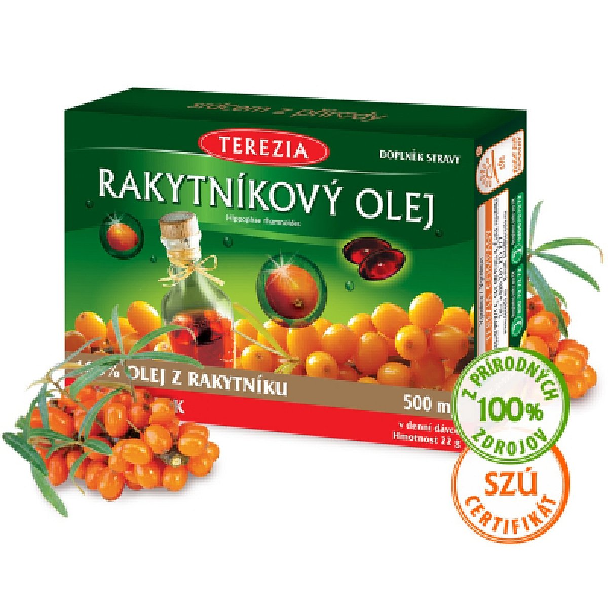 100% Rakytníkový olej 60 kapsúl