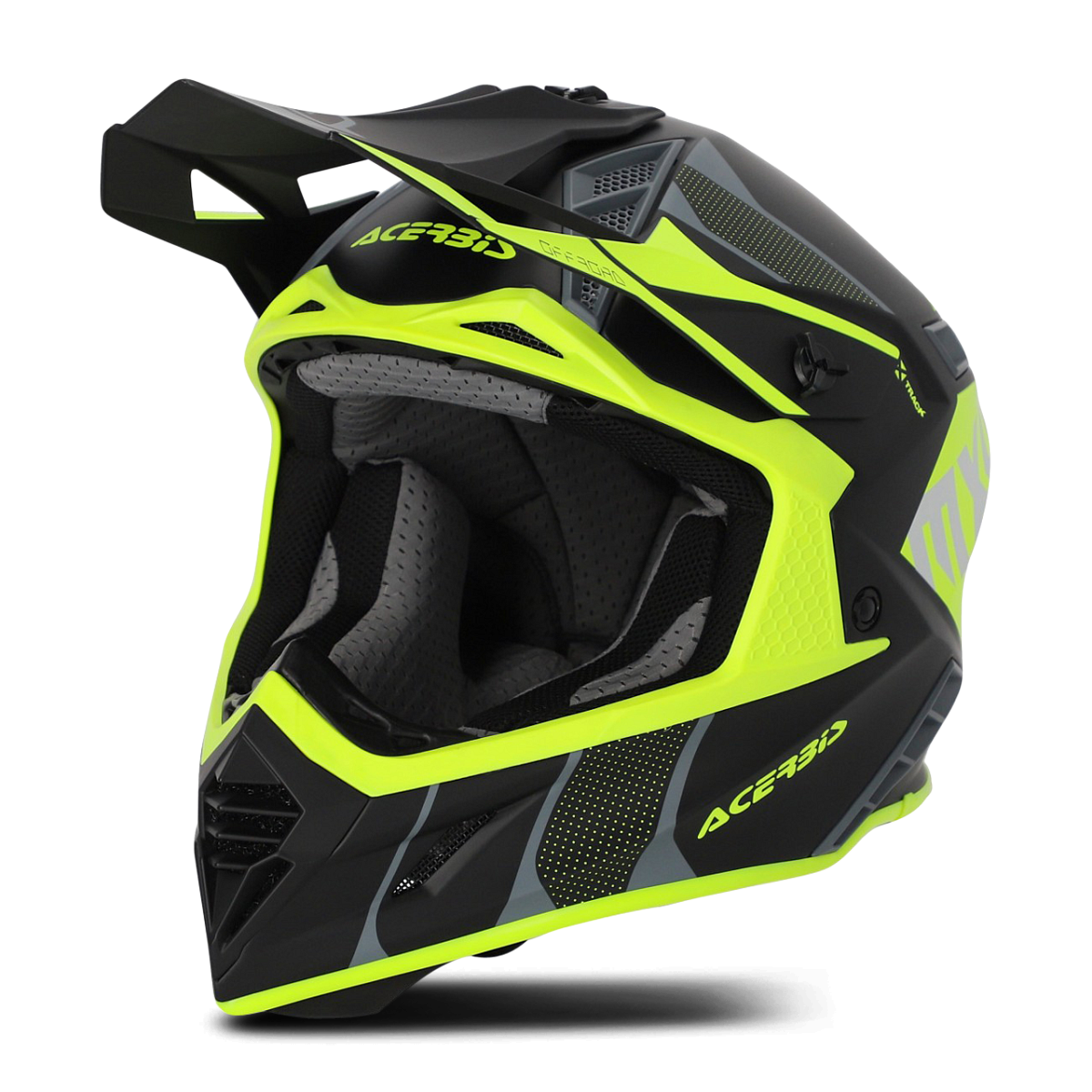 Motokrosová Helma Acerbis X-Track Černo-Nonově Žlutá 2XL