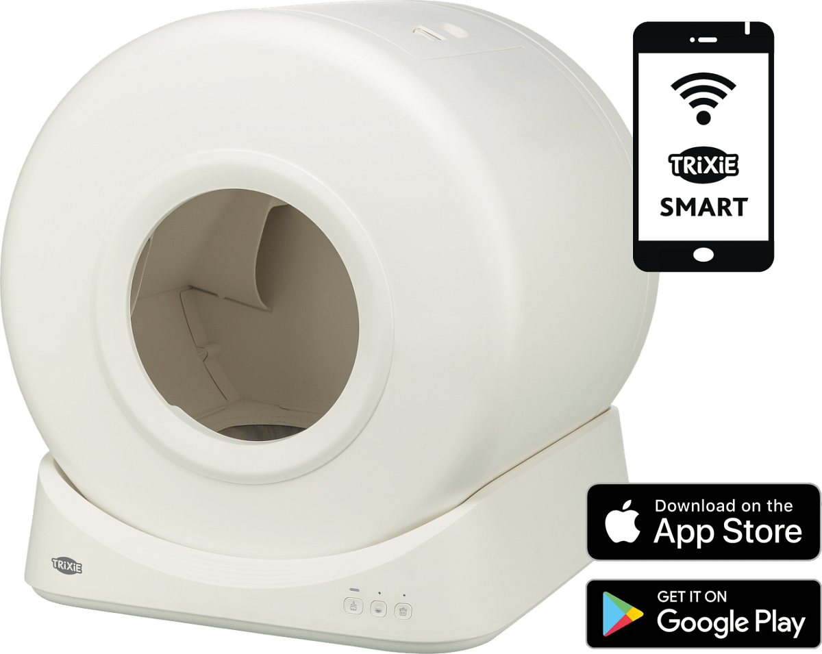 Automatická toaleta pro kočky Trixie Smart bílá s ovládáním přes aplikaci