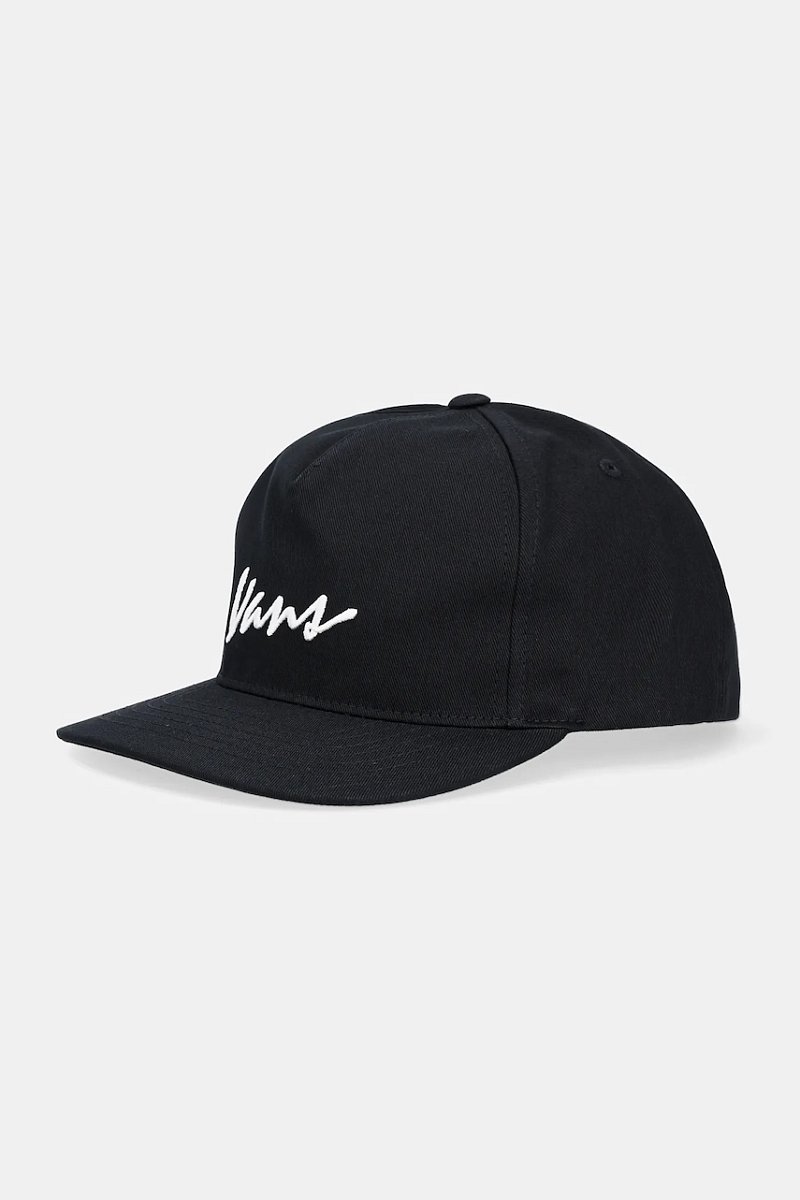 Bavlněná baseballová čepice Vans černá barva, VN000QAGBLK1