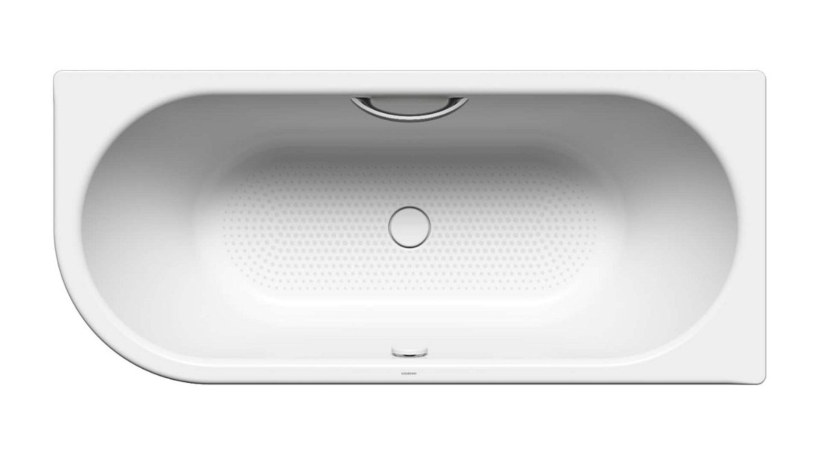 Kaldewei Avantgarde - Vana Centro Duo 1 levá 129, 170x75 cm, s otvory pro madlo, celoplošný antislip, Perl-Effekt, bílá 282910213001