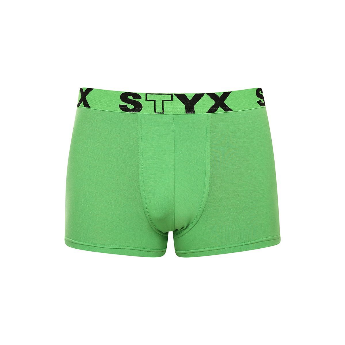 Styx Pánské boxerky sportovní guma zelené (G1069) XL