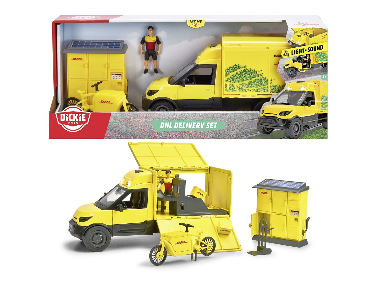 Dickie Balíček vozidel »Dhl Delivery Set«