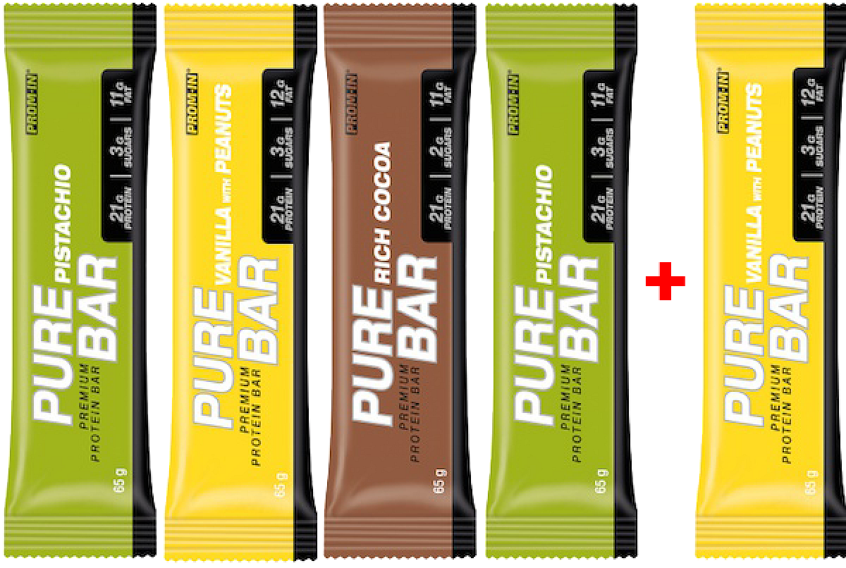 5x Prom-In Pure Bar 65 g jahoda