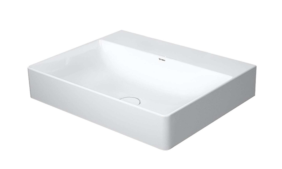 Duravit DuraSquare - Umyvadlo nábytkové 60x47 cm, DuraCeram, s WonderGliss, alpská bílá 23536000791