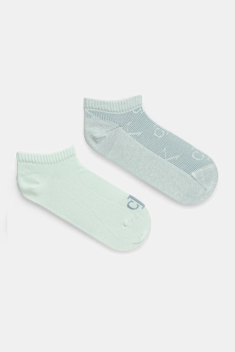 Ponožky Calvin Klein Jeans 2-pack dámské, tyrkysová barva, 701232667