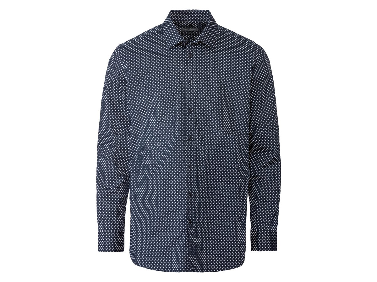 Nobel League Pánská business košile "Super Slim Fit" (41, vzorovaná/modrá)