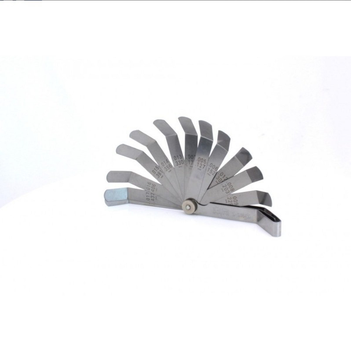 Ventilové (spárové) měrky zahnuté, 0.05 - 1.0 mm, 16 listů - SATRA