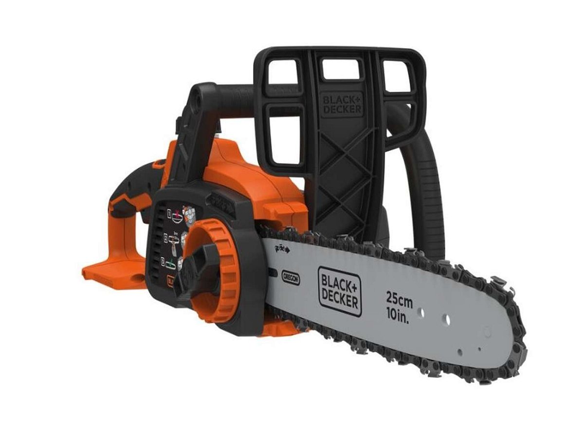 BLACK+DECKER - 18V AKU řetězová pila 25 cm, bez baterie a nabíječky GKC1825LB-XJ