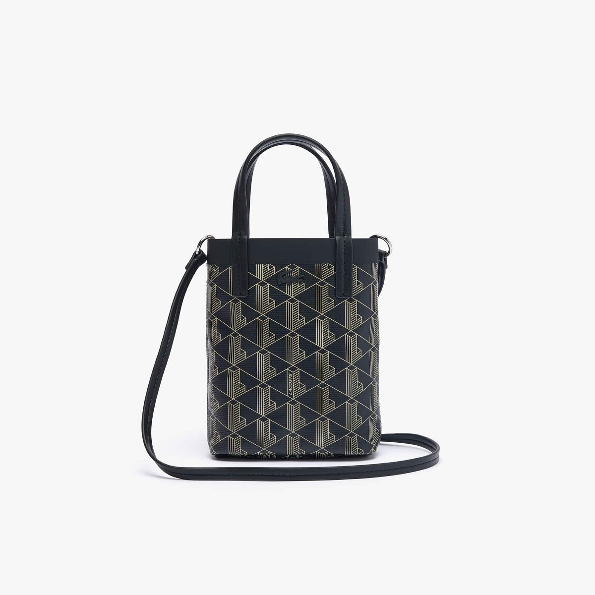 Lacoste Minibolso tote Zely de lona recubierta con monograma