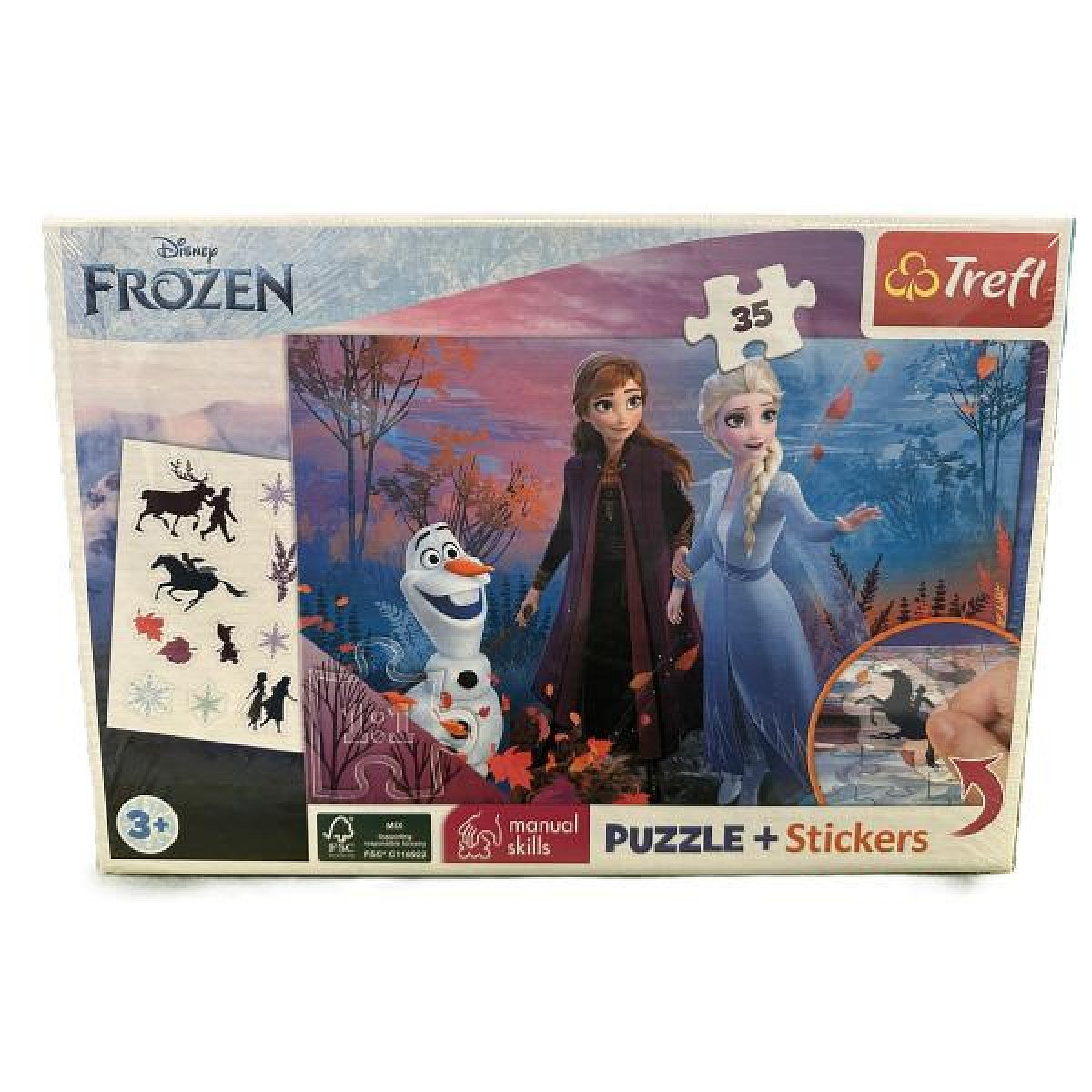 Trefl Puzzle 35 + samolepky - Frozen