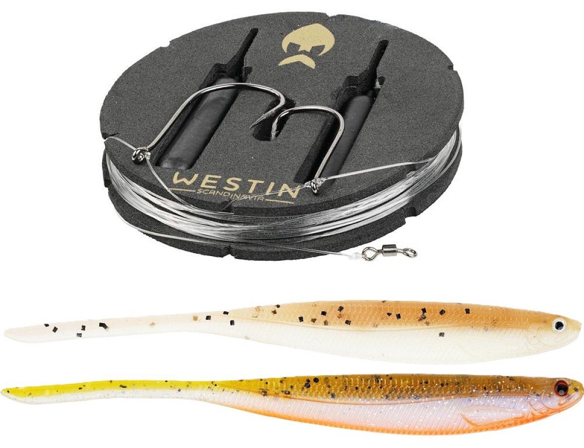 Westin montáž s gumovou nástrahou dropshot rig kit shadteez pintail clear water mix - 14 g