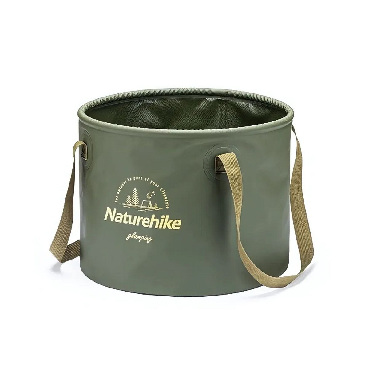 Naturehike Skládací cestovní kyblík - zelená Velikost: 10 litrů
