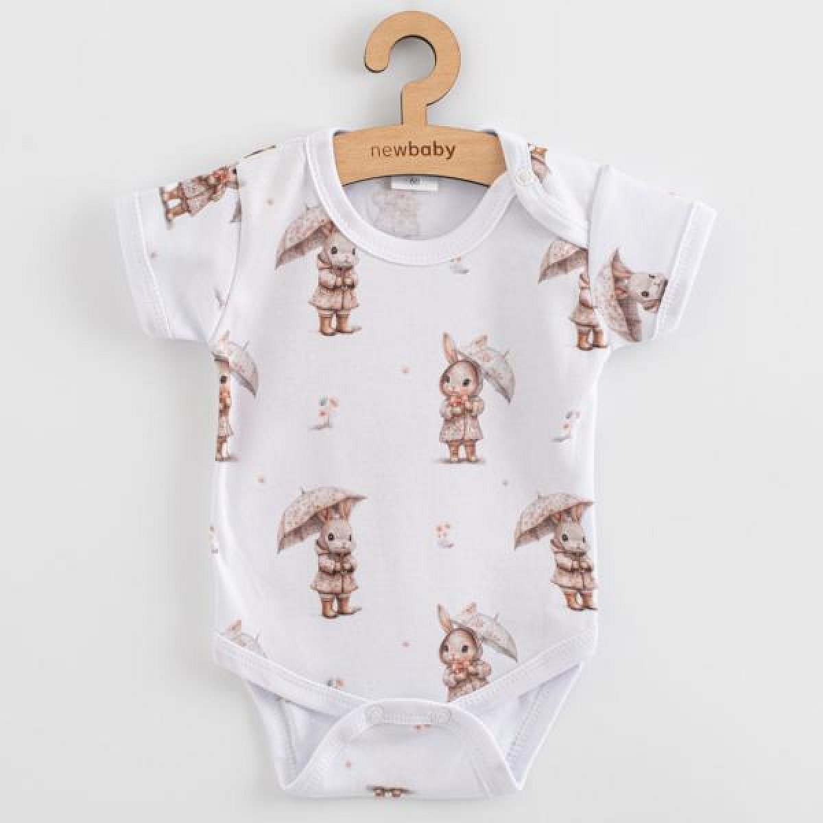 Kojenecké body s krátkým rukávem New Baby For Babies bunny 86 (12-18m)