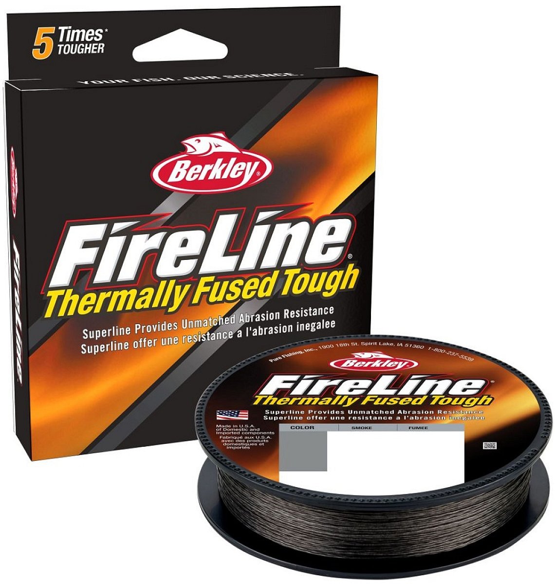 Berkley splétaná šňůra fireline fused original 150 m smoke - 0,10 mm 6,2 kg