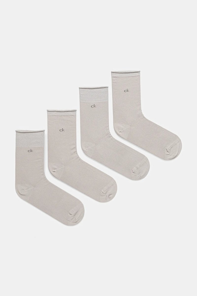 Ponožky Calvin Klein 4-pack šedá barva, 701235367