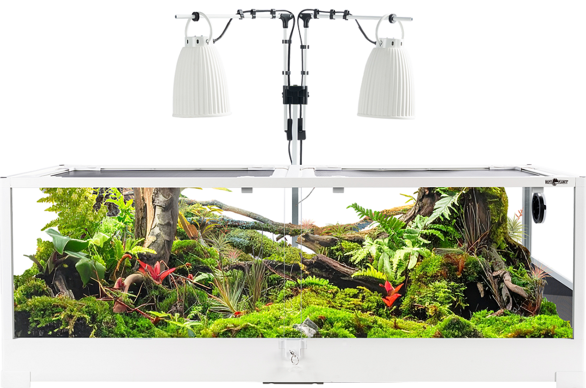 Terarijní set Repti Planet Home Range sestavitelný s keramickými lampami 120x45x45cm