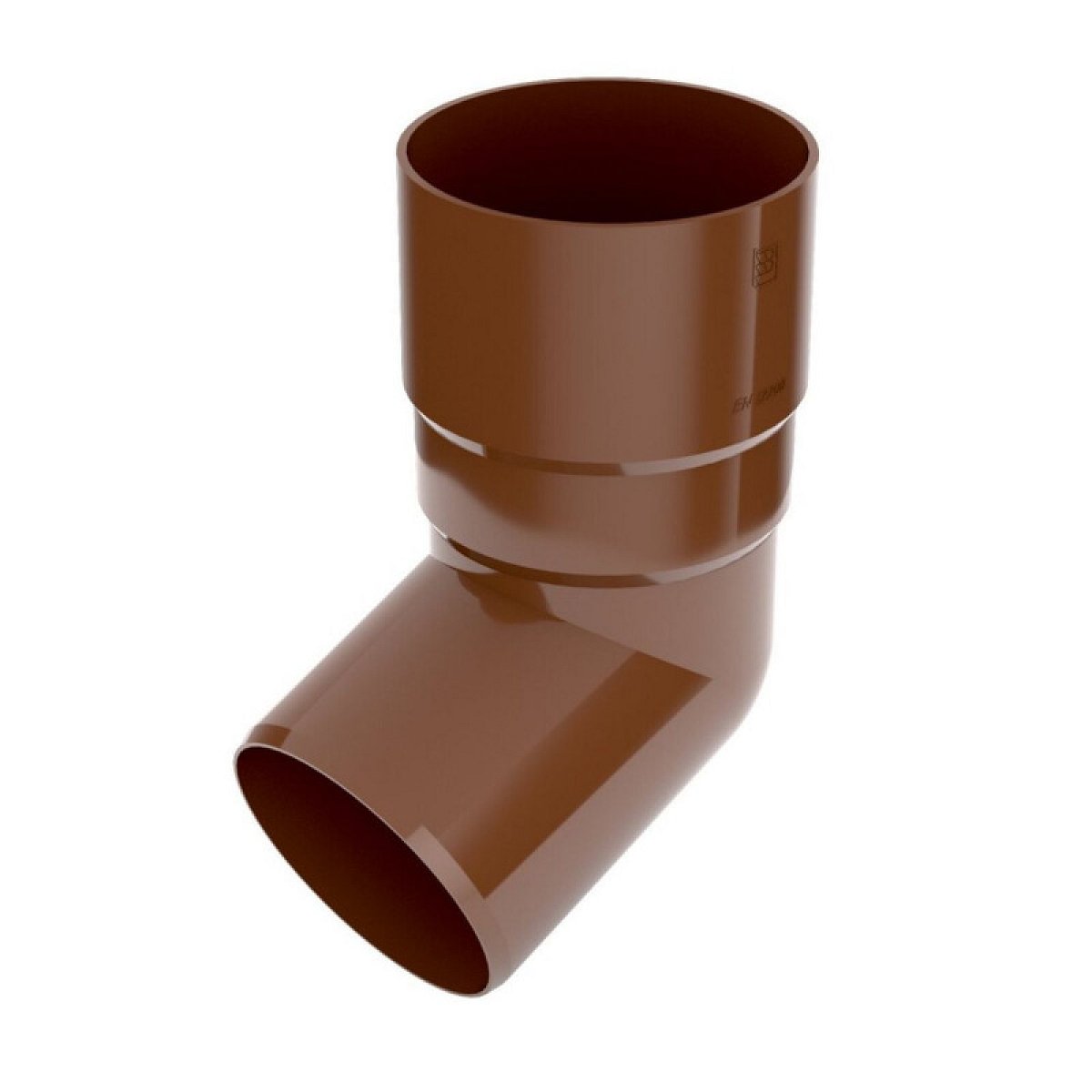 Covernit Plastové svodové koleno PVC 90 mm 67,5° hnědá