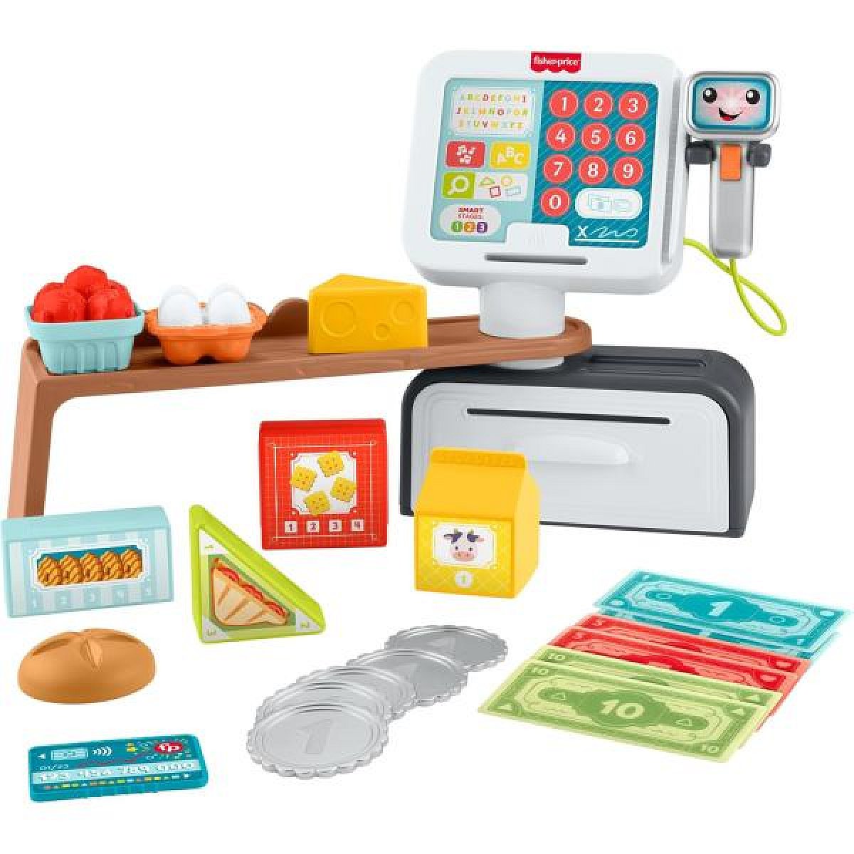 Mattel Fisher Price Mluvící pokladna CZ/SK/ENG/HU/PL