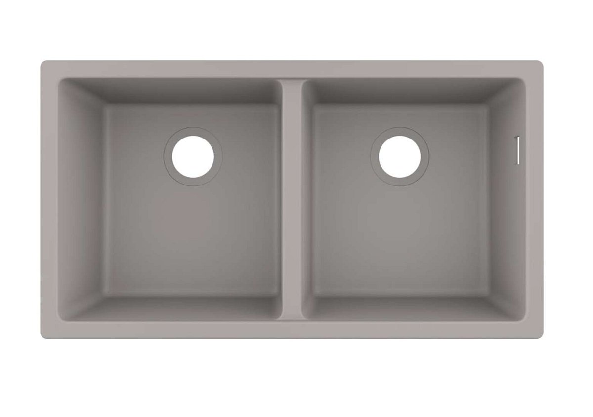 Hansgrohe Dřezy - Podstavný granitový dřez S510-U770, betonová šedá 43434380