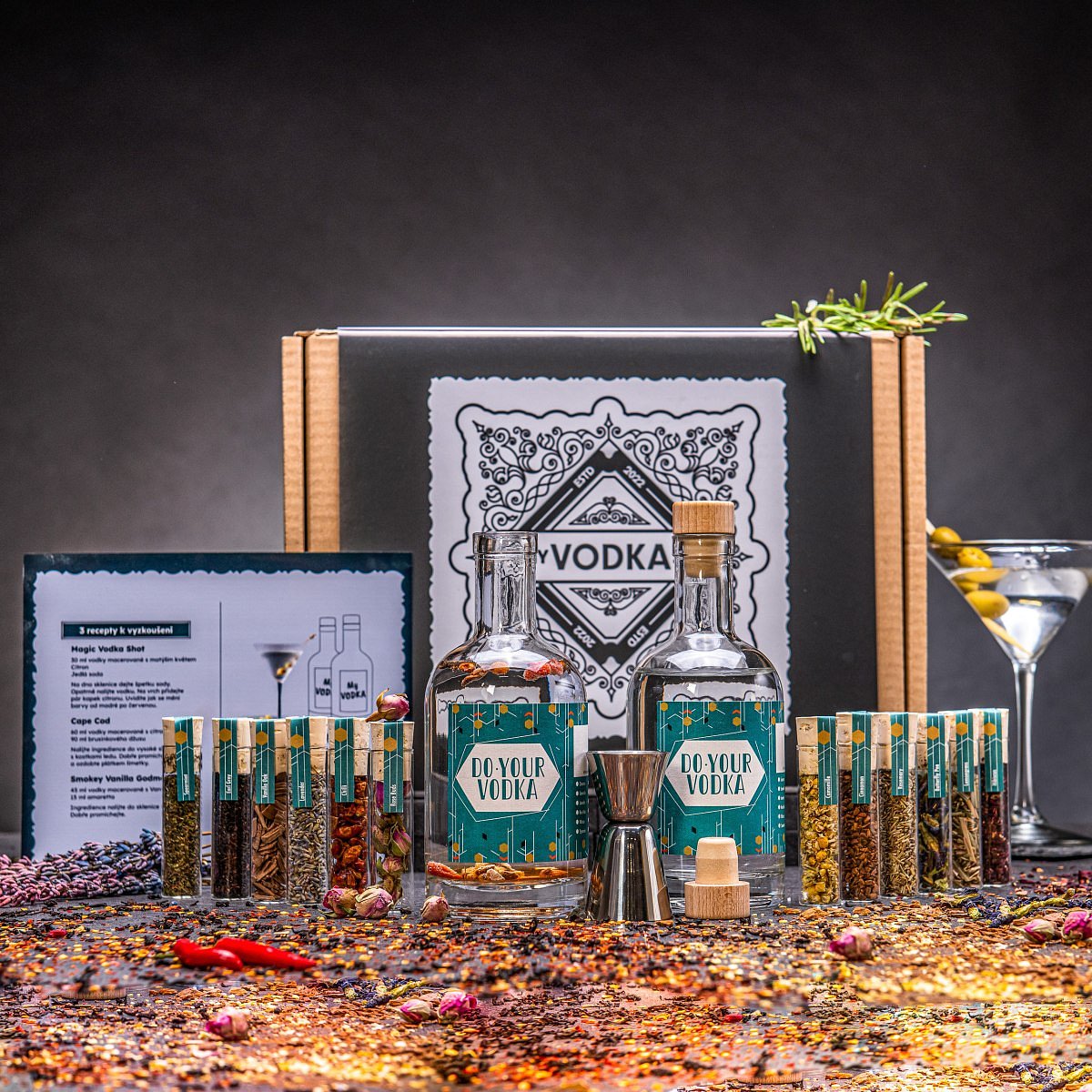 DIY Vodka - Set na výrobu vlastní vodky | Dárek pro muže, ženu | Dárek k narozeninám, výročí | diy dárek | vlastní alkohol | udělej si sám | dárkový b