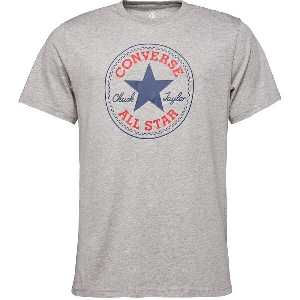 Converse STANDARD FIT  CHUCK PATCH CORE Unisex tričko, šedá, velikost