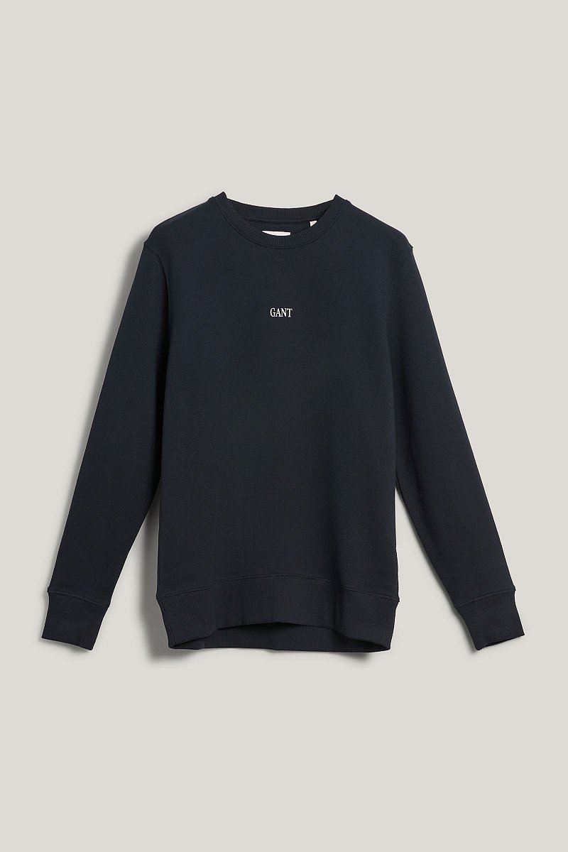 MIKINA GANT SMALL GRAPHIC C-NECK BLACK