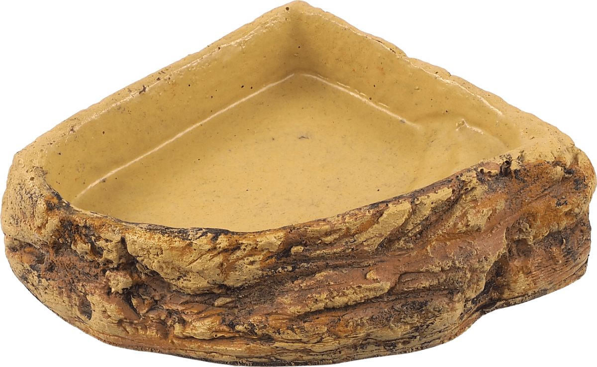 Miska Repti Planet terarijní rohová světlá 14,5×14,5×4cm