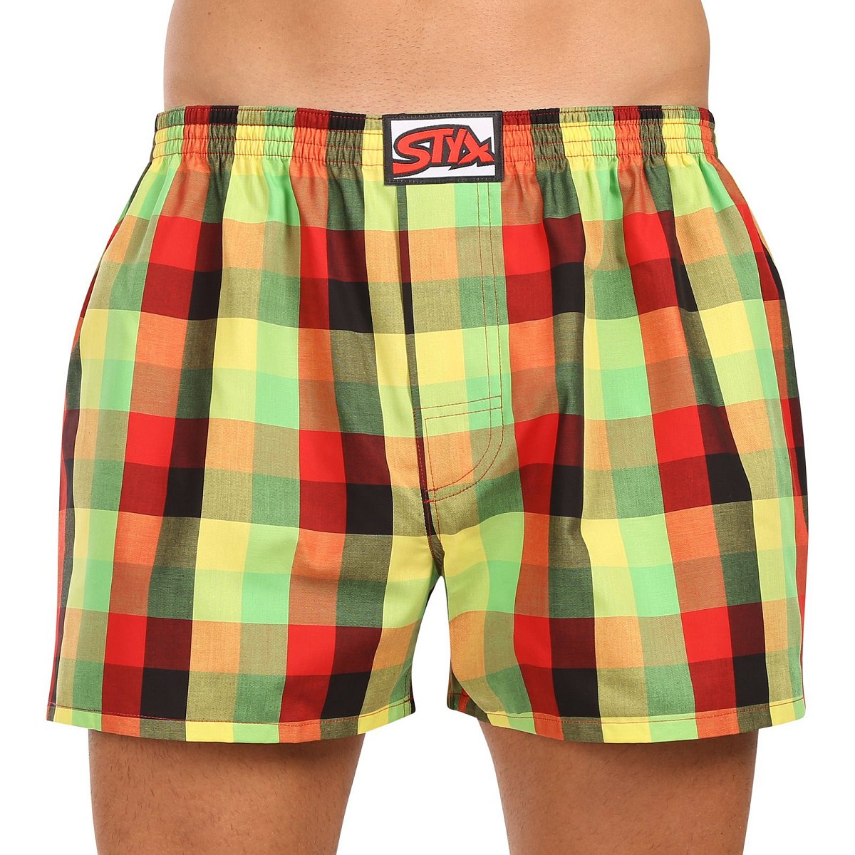 Pánské trenky Styx klasická guma nadrozměr vícebarevné (E1104) 3XL, trenýrky