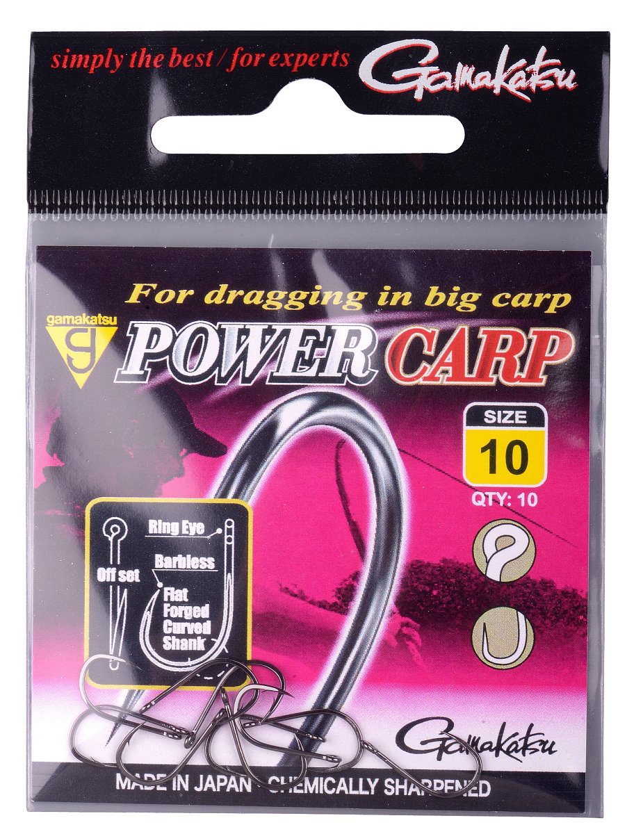 Gamakatsu háčky power carp ring eye-velikost 8