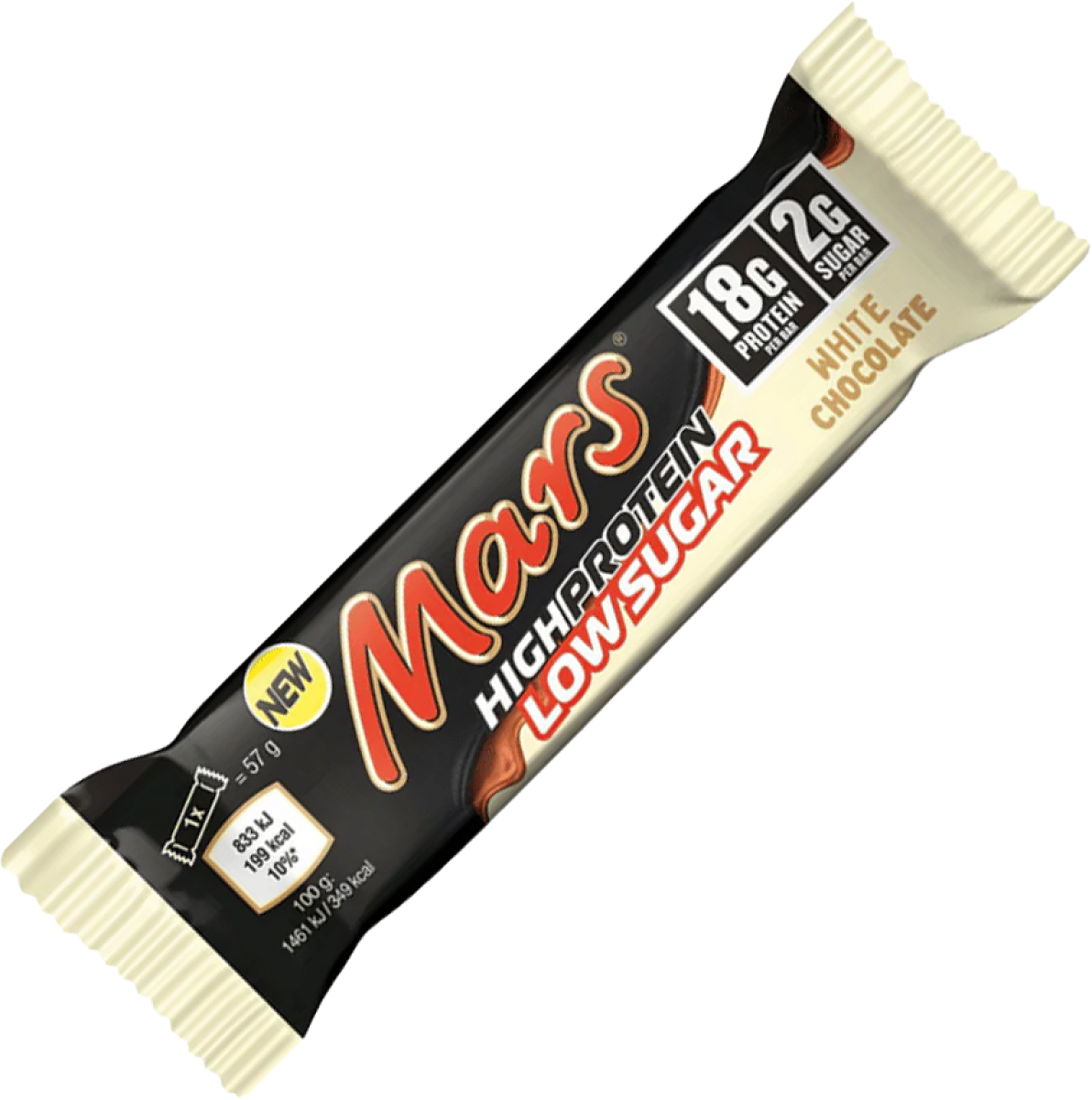 Mars Mars Low Sugar HiProtein Bar White Chocolate 57 g bílá čokoláda
