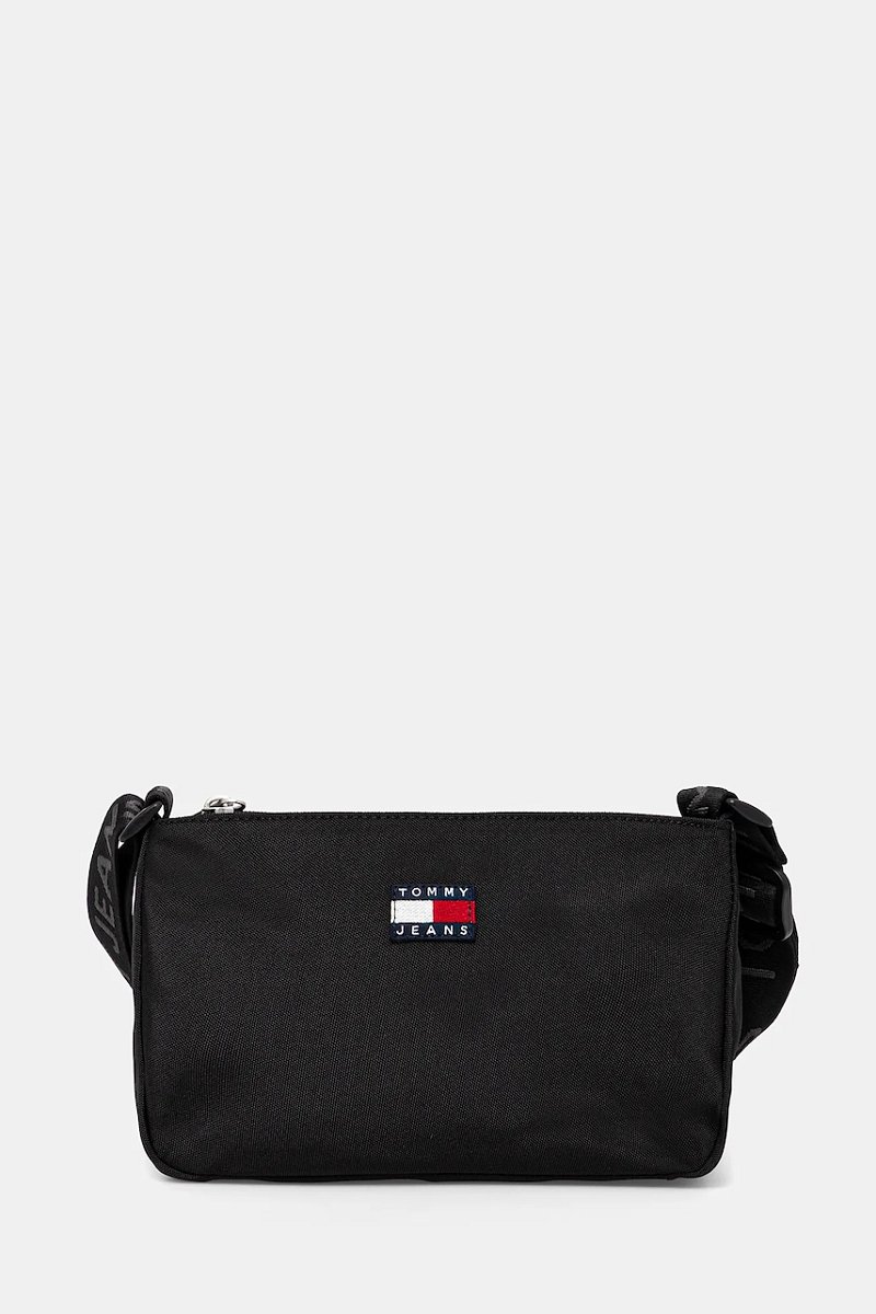 Kabelka Tommy Jeans černá barva, AW0AW17544