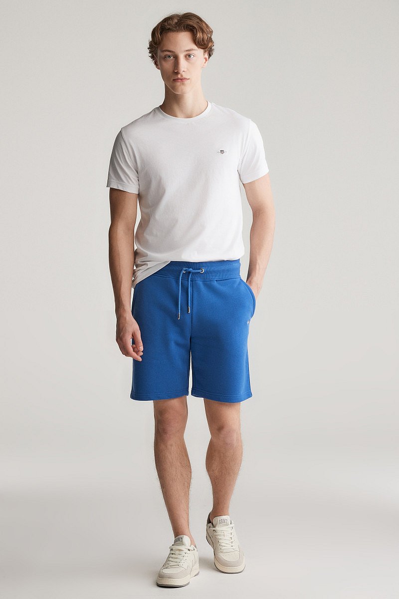 TEPLÁKOVÉ ŠORTKY GANT REG SHIELD SWEAT SHORTS RICH BLUE