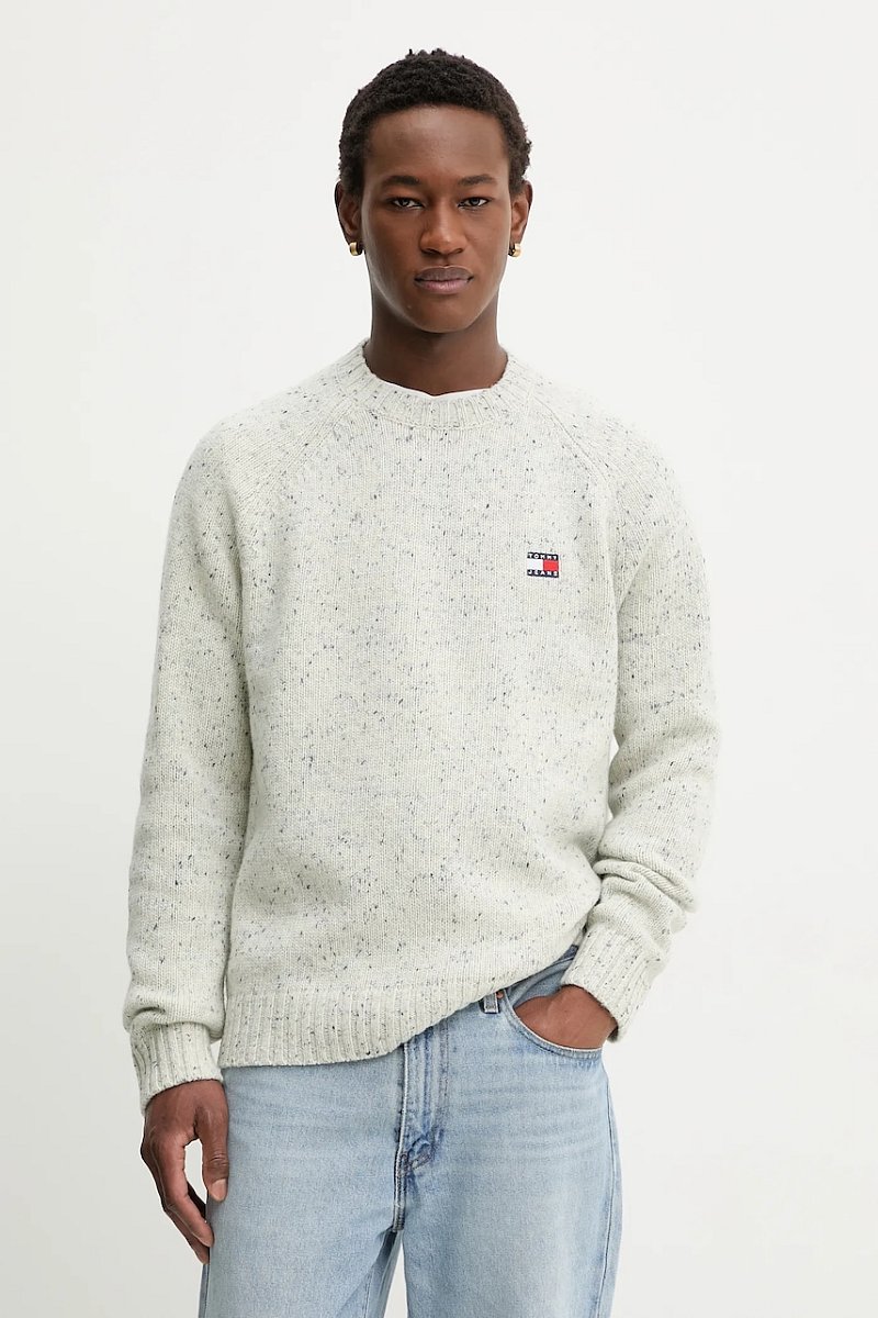 Svetr s příměsí vlny Tommy Jeans