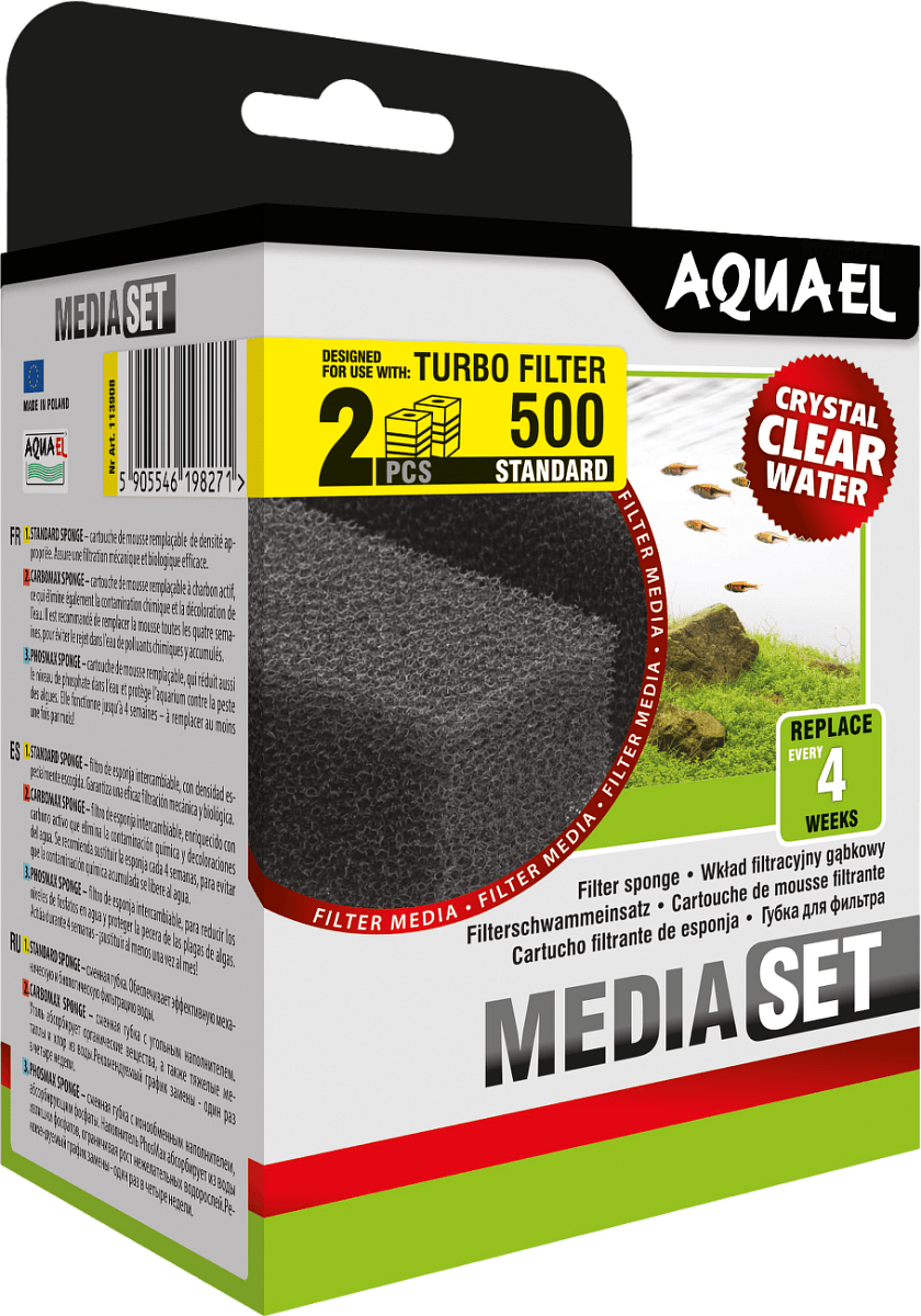 Náhradní houbička Aquael pro filtr Turbo 500 2ks
