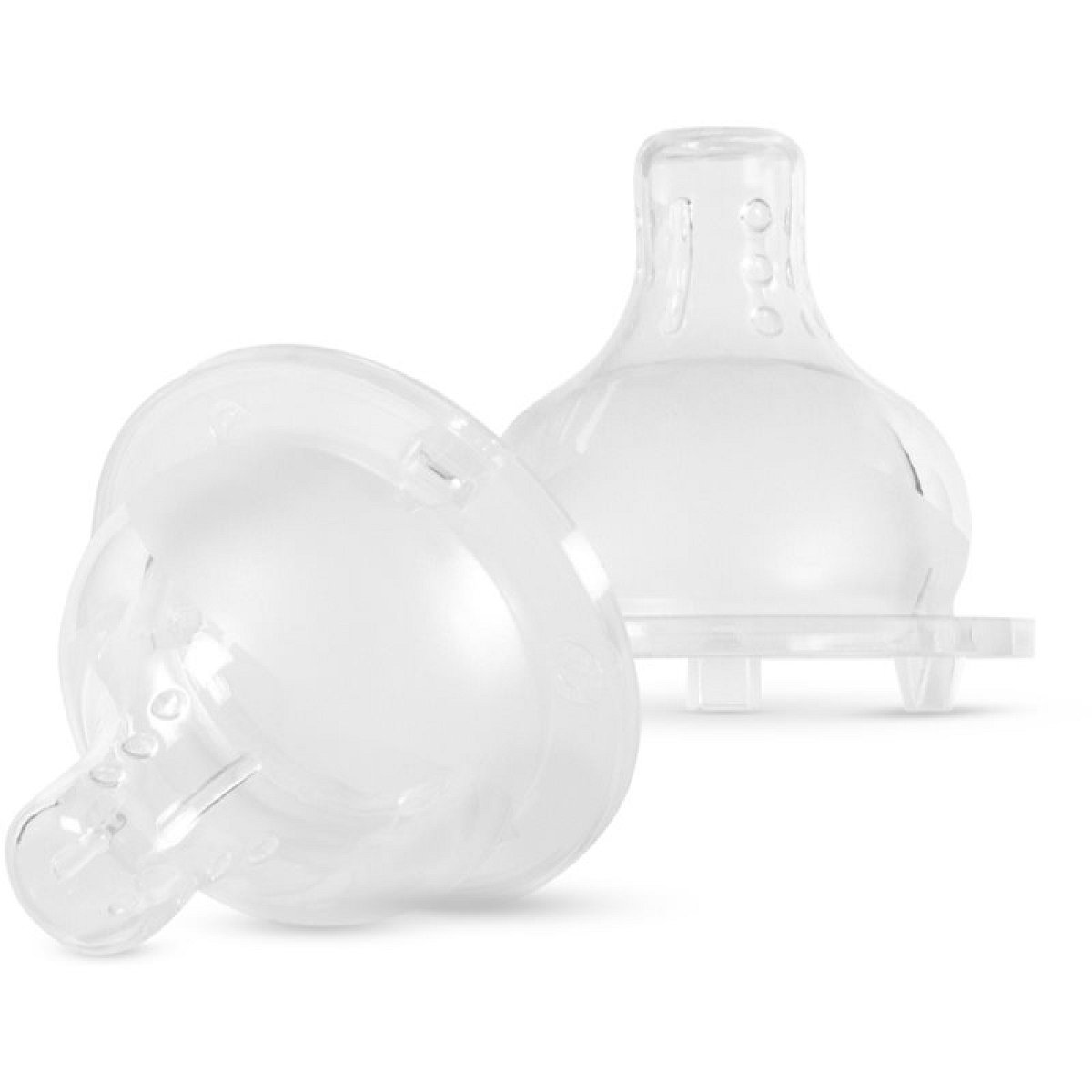 Baboo Liquid Silicone Teat Fast Flow savička na láhev 6m+ 2 ks