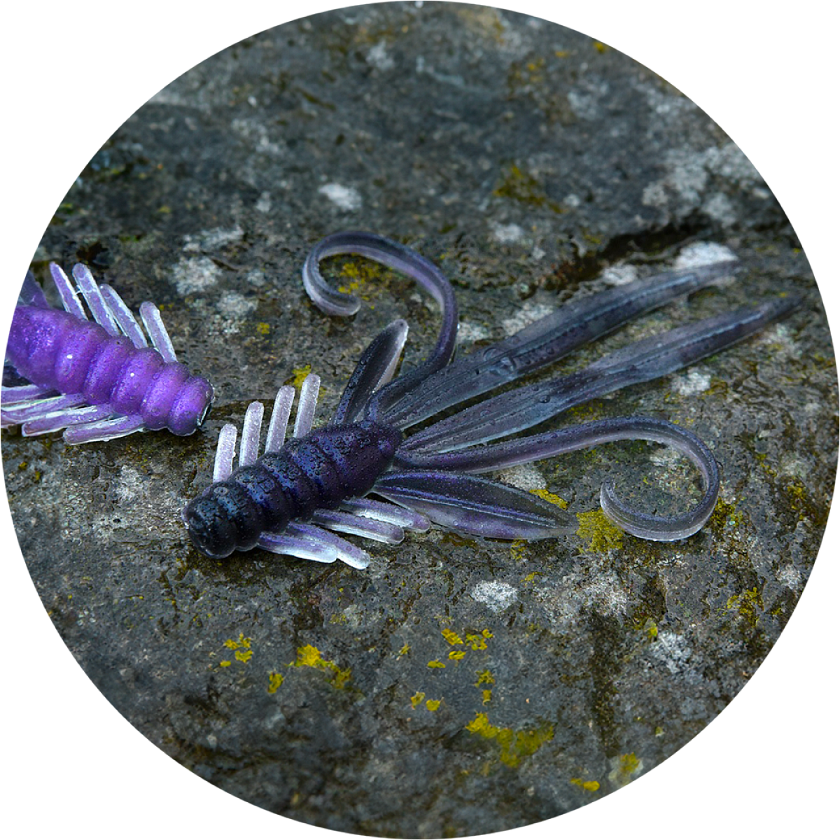 Redbass gumová nástraha nymfa deep purple - xl 130 mm