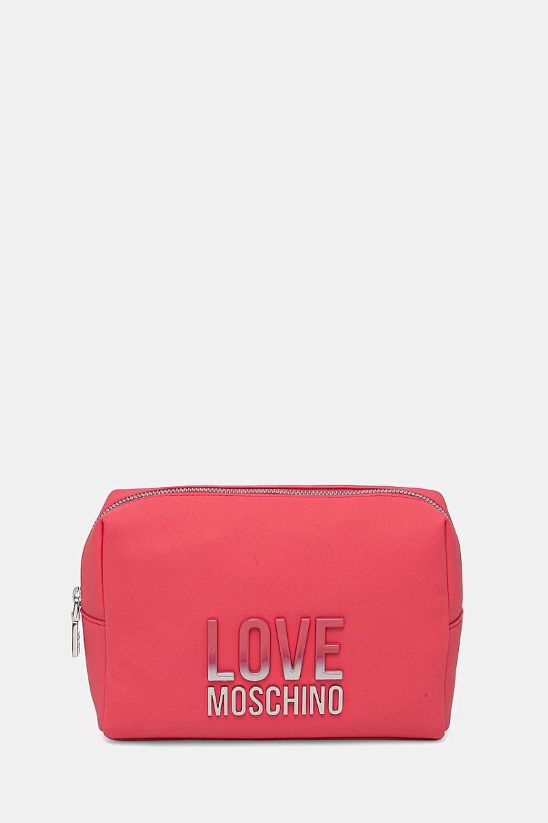 Kosmetická taška Love Moschino růžová barva, JC5314PP0MKD0615