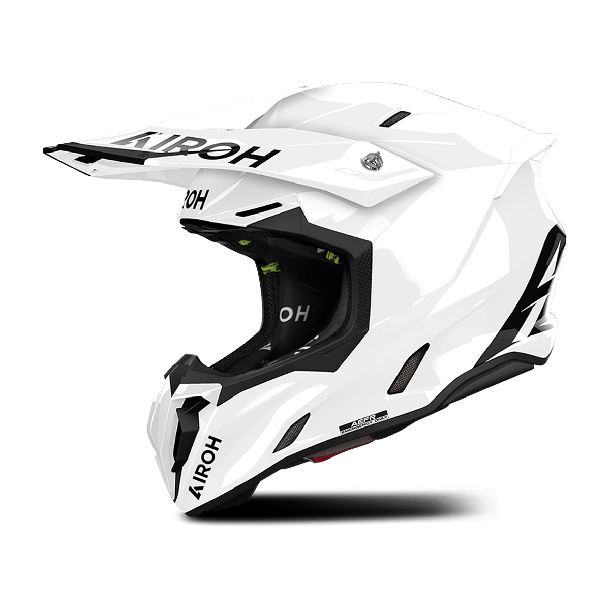 Motokrosová Helma Airoh Twist 3 Lesklá Bílá 2XL