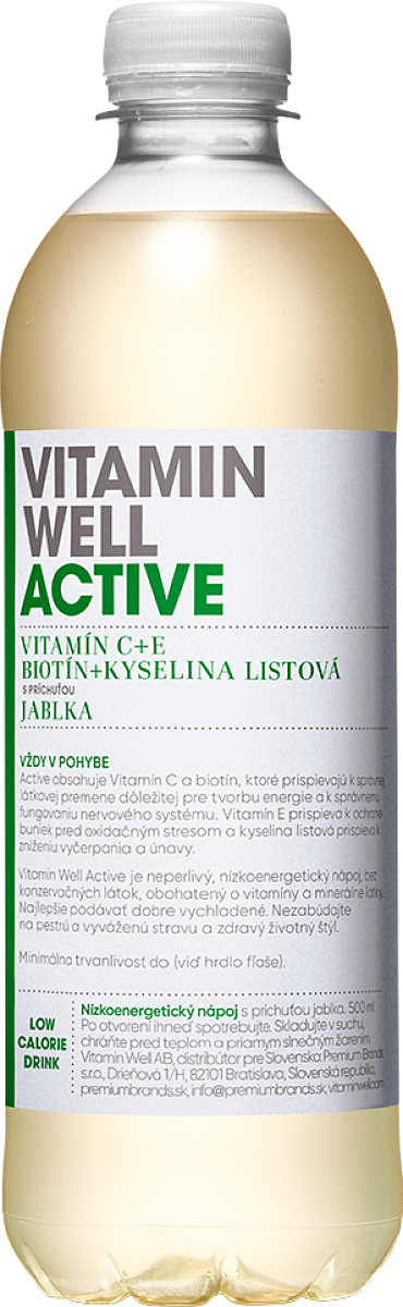 Vitamin Well Active 500 ml jablko