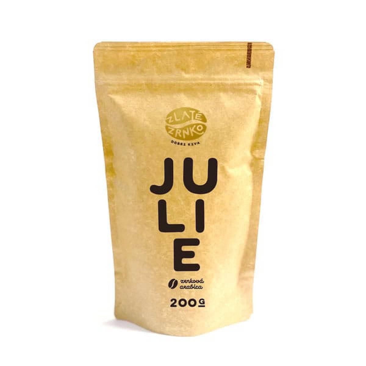 Káva Zlaté Zrnko - Julie (Směs 100% arabika) - &quot;PESTRÁ&quot; 200 g