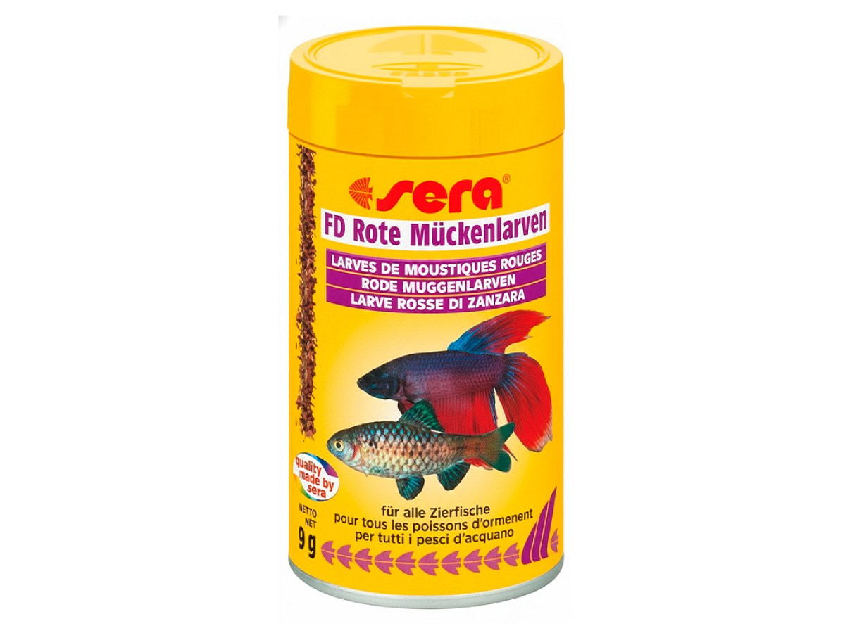 Sera FD červené komáří larvy FD Rote Mückenlarven 100 ml