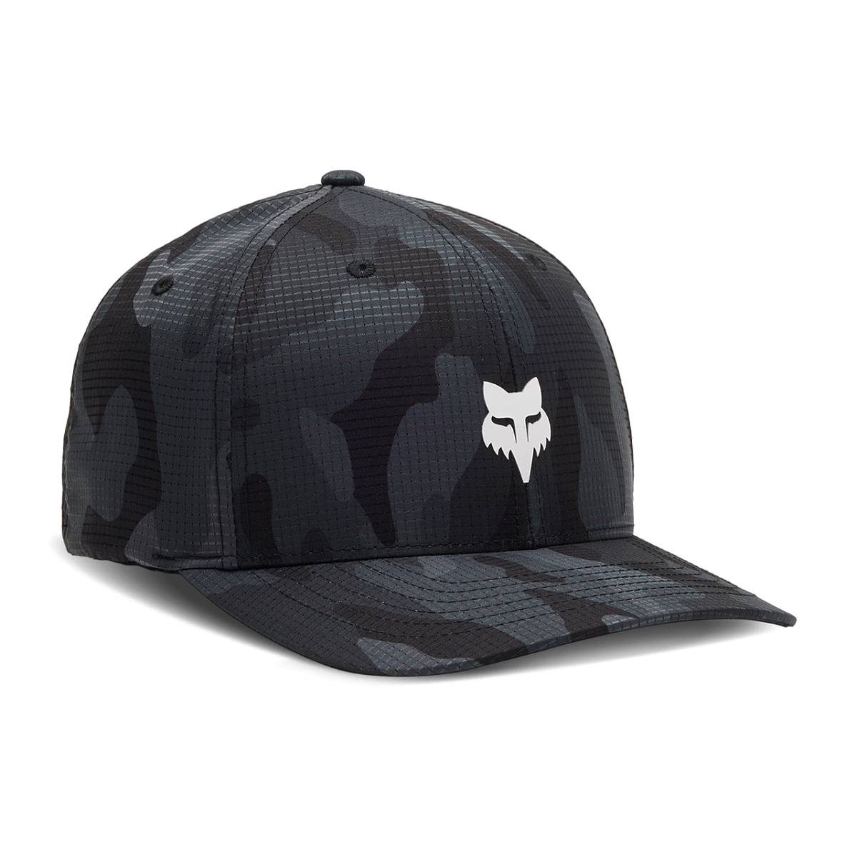 Kšiltovka FOX FOX Head Camo Tech Flexfit Černá CamoS/M