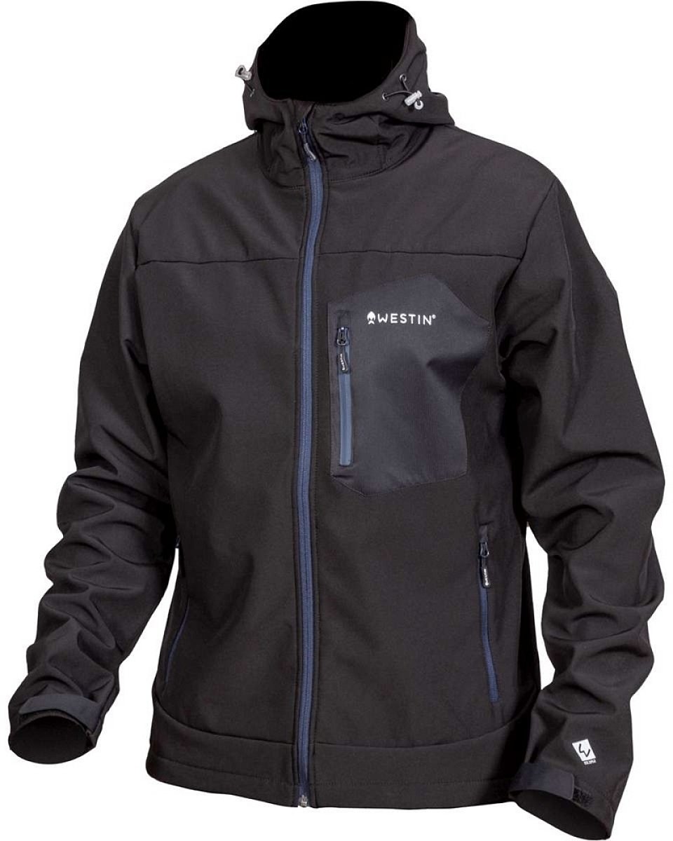 Westin nepromokavá bunda w4 super duty softshell seal black - xxxl